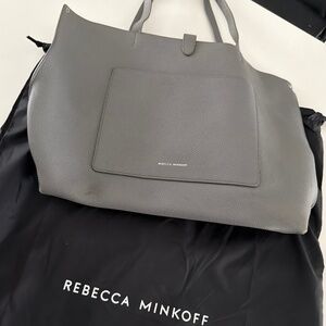 Rebecca Minkoff Large Leather Megan Tote Color STEEL